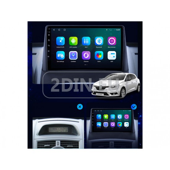 RENAULT Megane 2 - 9" МУЛТИМЕДИЯ / Навигация android 16